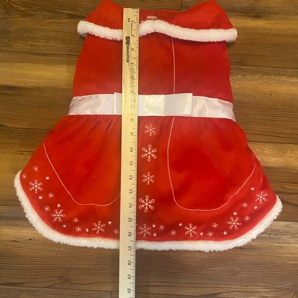 Dog Sweater Christmas Snowflake Red size Large Dress - Picture 2 of 7